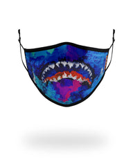 ADULT COLOR DRIP FORM FITTING FACE MASK