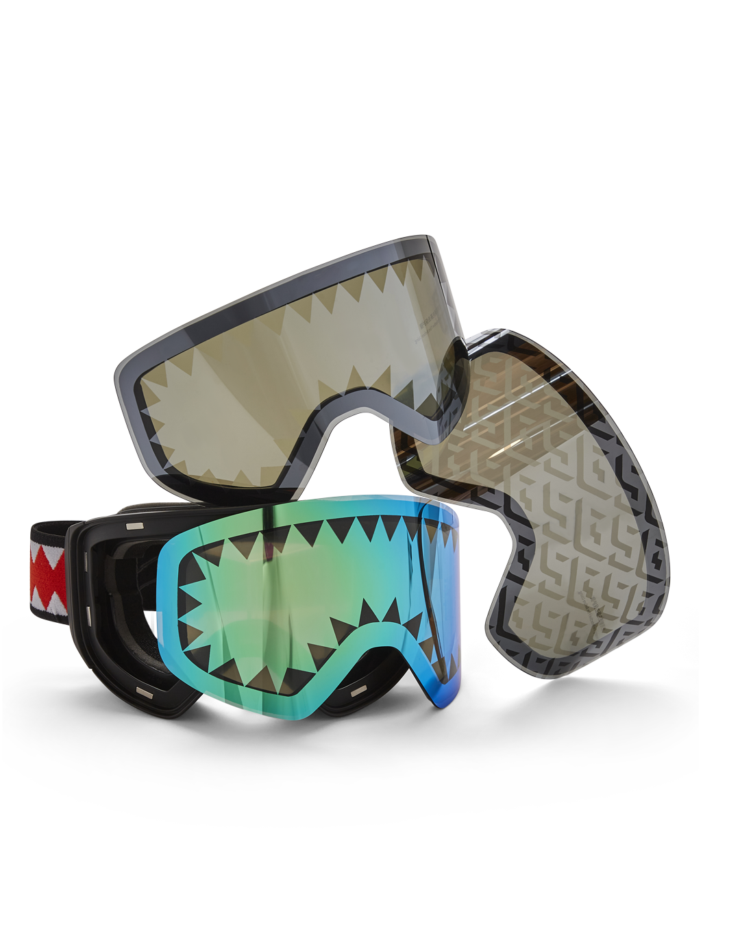 SKY HIGH SEEKERS ARCTIC SKI GOGGLES (3 INTERCHANGEABLE LENSES)